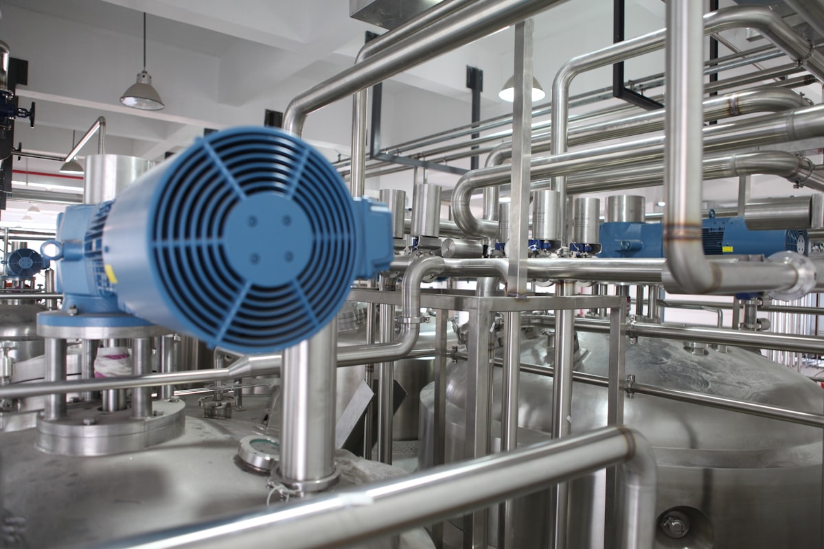 Chemical process plant interior